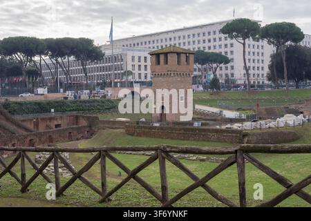 Historisches Circus Maximus in Rom, Italien, antike römische Wagenrennbahn und archäologisches Wahrzeichen für kulturelle Tourismus und Reisen Stockfoto