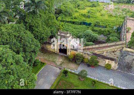 Thang-Long-Imperiale Zitadelle in Hanoi, Vietnam, die im UNESCO-Weltkulturerbe steht. Stockfoto