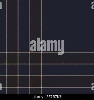 Minimalistisches Schottenmuster-Seamless-Musterdesign in Beige für Mode und Heimtextilien Stock Vektor
