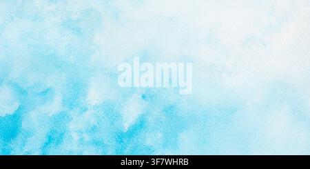 Blaue abstrakte Aquarell Hintergrund Stockfoto