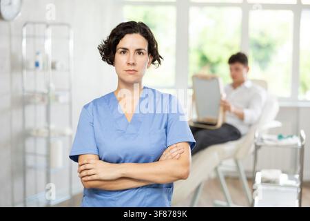 Ärztin-Porträt Stockfoto