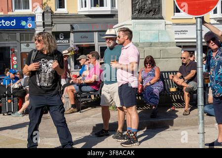 Allgemeine Ansichten des Brecon-Jazzfestivals, Brecon, Wales Stockfoto