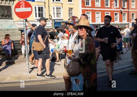 Allgemeine Ansichten des Brecon-Jazzfestivals, Brecon, Wales Stockfoto