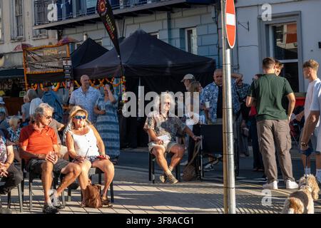 Allgemeine Ansichten des Brecon-Jazzfestivals, Brecon, Wales Stockfoto