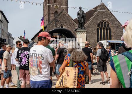 Allgemeine Ansichten des Brecon-Jazzfestivals, Brecon, Wales Stockfoto
