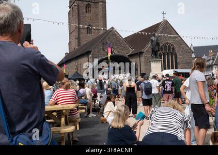 Allgemeine Ansichten des Brecon-Jazzfestivals, Brecon, Wales Stockfoto