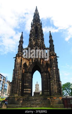 Edinburgh, Großbritannien – 14. Juni 2014. Das Scott-Denkmal in Edinburgh. Stockfoto