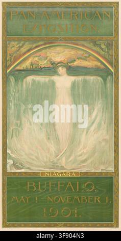 Panamerikanische Ausstellung, Buffalo. Niagara. Museum: PRIVATSAMMLUNG. Autor: Evelyn Rumsey Cary. Stockfoto