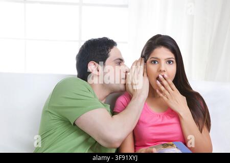 Porträt eines jungen Paares Stockfoto