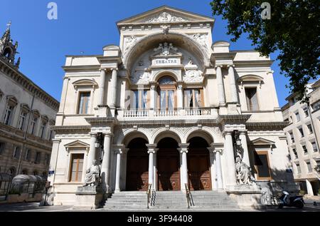 Avignon, Theater. Vaucluse, Provence-Alpes-Côte d'Azur, Frankreich. Stockfoto
