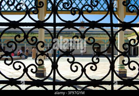 Marokko, Marrakesch, der Bahia-Palast, XIX. Jahrhundert Stockfoto