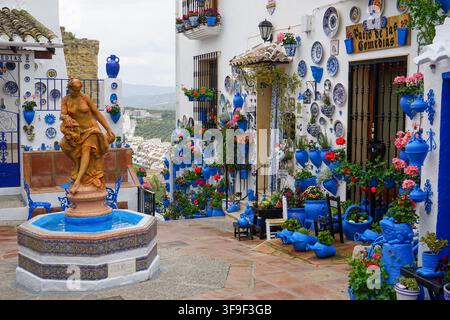 Patio de Las Comedias in Iznajar, Andalusien, Spanien Stockfoto