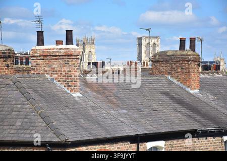 Dächer in York Stockfoto