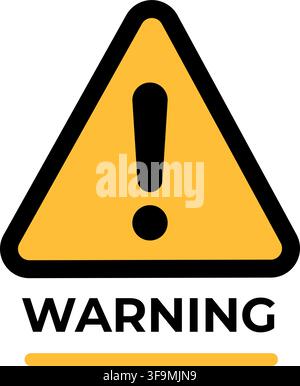 Allgemeines Warnschild mit Ausrufezeichen Stock Vektor