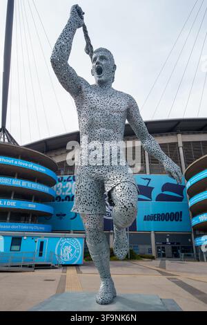 Etihad Stadium  Zuhause des Manchester CityFootball Clubs. Blick auf die Außenseite des Stadions. Manchester  UK 15. August 2026 Stockfoto