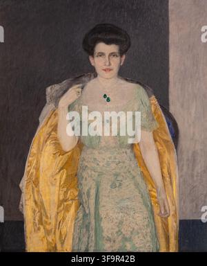 Max Kurzweil-Porträt von Therese Bloch-Bauer im Oberen Belvedere-Museum in Wien Stockfoto