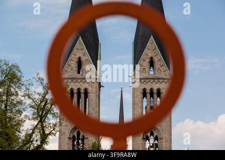 Dom Halberstadt harz Stockfoto
