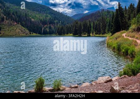 Lake, Sylvan Lake State Park, Eagle, Colorado. Stockfoto