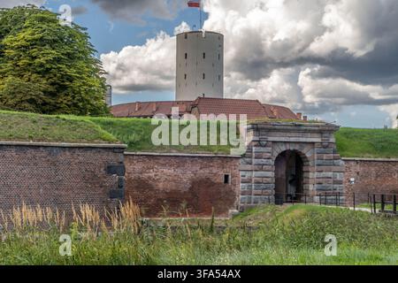 Festung Wisloujscie in Danzig – Historische Festung an der Motlawa Stockfoto