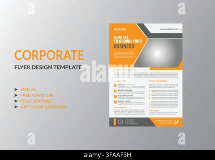 Corporate Business Flyer Design Vorlage Stock Vektor