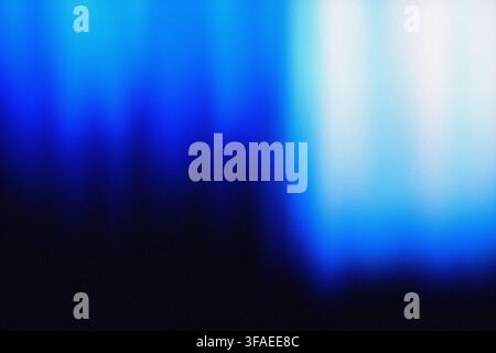 Blaues Neon-Lichtleck-Körnigkeits-Hintergrund Stockfoto