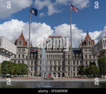 Albany, New York, 9. Oktober 2024: Das New York State Capitol in Albany, New York Stockfoto
