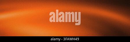 Orange körniger abstrakter Hintergrund mit verschwommenem Gradienten und Grunge-Textur im Breitformat für Tech-Wallpaper Stockfoto