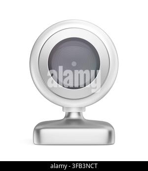 Drahtlose Webcam auf weißem Hintergrund Stockfoto