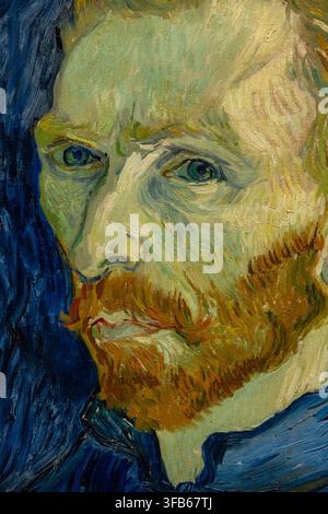 Detail, Vincent Van Gogh, Selbstporträt, 1889, National Gallery of Art, Washington DC, USA Stockfoto