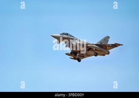 Eurofighter Typhoon der spanischen Luftwaffe im Kreis Stockfoto