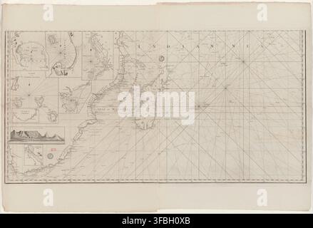 Eine Karte von 1785 der Komoren, des Golfs von Madagaskar und des Indischen Ozeans, die verschiedene geografische Orte wie Bombay, Mahé, Île d’Anjouan und das Kap der guten Hoffnung zeigt. Stockfoto