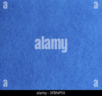 Blaue Textur eines Küchenschwamms mit Fasern, Vollrahmen, Makro Stockfoto