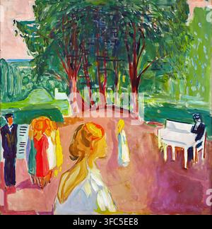 Edvard Munch – Flirten im Park (Kurtise i parken), 1942 Stockfoto