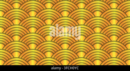 Abstrakte glänzende Farbe gold Wave Design Element mit Glitzereffekt auf dunklem Hintergrund. Stock Vektor