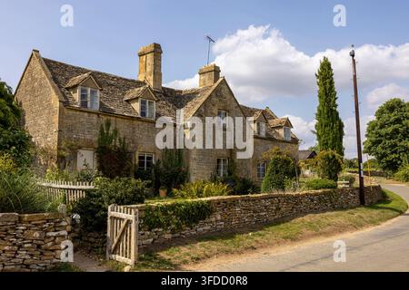 Charaktervolle Cotswold-Häuser, Stow-on-the-Wold, England, Europa Stockfoto