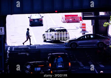 Fußgänger, New York City, Manhattan, NY, USA. Stockfoto
