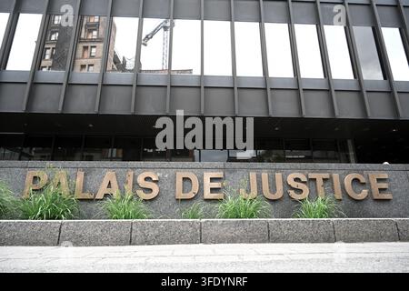 Montreal, Quebec, Kanada – 26. Juni 2026: Das Palais de justice ist ein Gerichtsgebäude in Montreal, QC, Kanada. Stockfoto