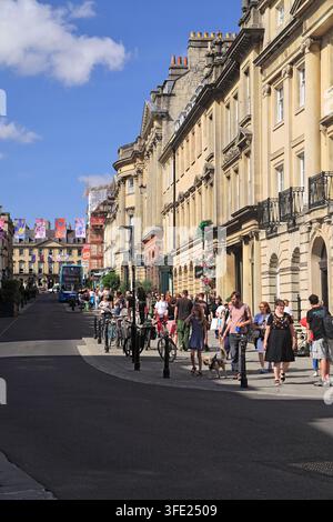 Milson Street, Bath, Somerset. Stockfoto