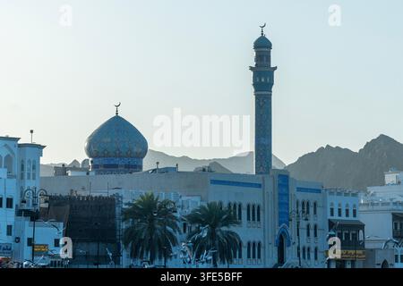 schöne Bilder der Moscheen in Oman Stockfoto