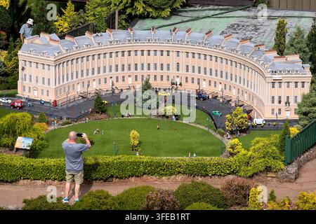 Allgemeiner Blick auf das Modelldorf in Babbacombe in Torquay, Devon, UK. Stockfoto