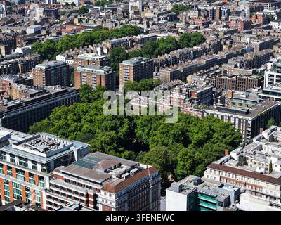Luftbild-Drohnenaufnahme von London Stockfoto