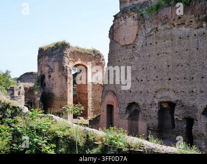 Terme di Caracalla/Bäder von Caracalla, Rom, Lazio, Italien, April 2024 Stockfoto