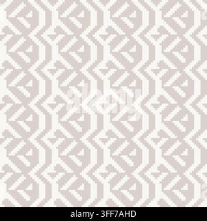 Geometrisches Chevron-Strickgitter-Muster nahtloses Designdesign für Mode und Heimtextilien, Grafiken, Strickwaren und Hintergründe Stock Vektor