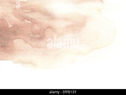 Aquarellhintergrund. Originale handgezeichnete Aquarellillustration Stockfoto