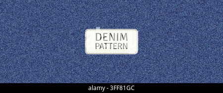 Denim-Textur-Hintergrund. Nahtloses Muster aus blauen Jeans Stock Vektor