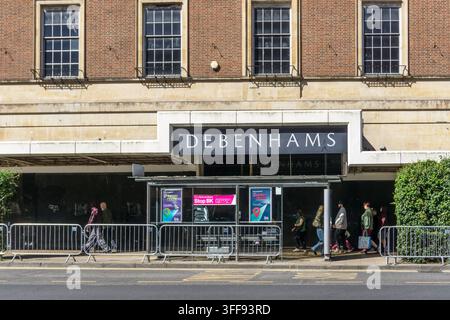 Das ehemalige Kaufhaus Debenhams im Orford House in der Red Lion Street, Norwich, Norfolk. Stockfoto