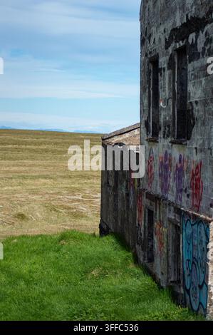 Verlassenes Bauernhaus in Dagverðará auf der Snæfellsnes-Halbinsel in Island Stockfoto
