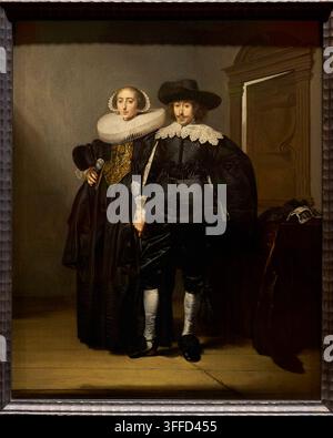 Porträt eines Ehepaares, 1634, Pieter Codde (1599-1678), Mauritshuis-Museum, Den Haag, Niederlande Stockfoto