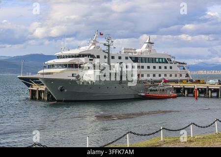 Puerto Williams Naval Base, die südlichste Stadt der Welt, chilenisches Patagonien, chilenische Marine, Beagle Channel Stockfoto