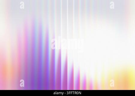 Abstrakte pastellfarbene Lichtstreifen mit lebendigem Farbverlauf und sanftem Glühhintergrund Stockfoto